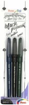 Pentel Brush pigment pen handlettering set - black ink edition