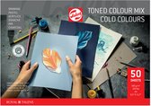 Talens toned colour mix cold colours A4