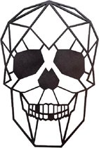 LBM Skelet muurdecoratie - 50 cm - zwart