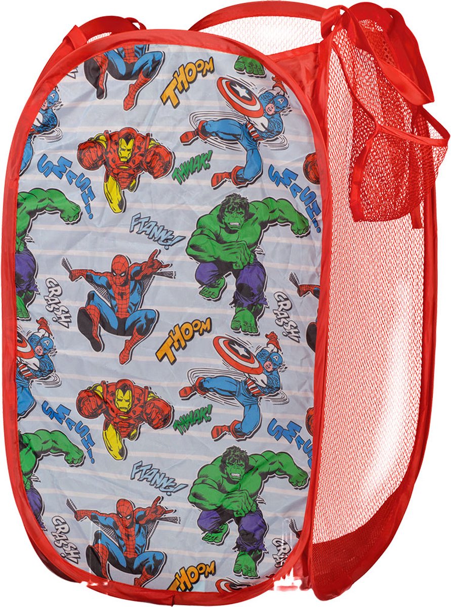 Goedkoopste Wasmand Marvel - Opbergmand - Rood / Multicolor - 36 x 36 x 58 cm