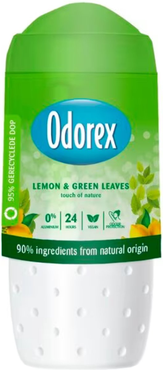 Goedkoopste Odorex Touch Of Nature Lemon & Green Leaves Deodorant Roller - 50 ml