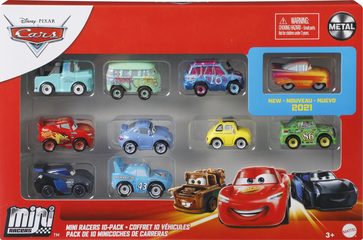 Lot de 10 Mini voitures de Disney Pixar Cars