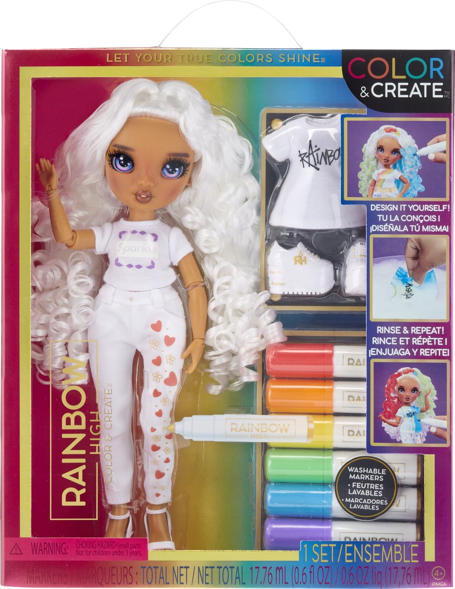 Poupée Mannequin Rainbow High - Rose - 27cm - Pour Enfant de 6 ans et plus