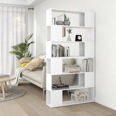 vidaXL - Boekenkast/kamerscherm - 100x24x188 - cm - wit