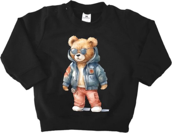 Jongens en Meisjes Sweater-Stoere Sweater met beer-Maat