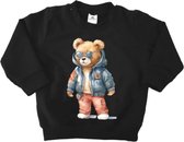 Jongens en Meisjes Sweater-Stoere Sweater met beer-Maat 104