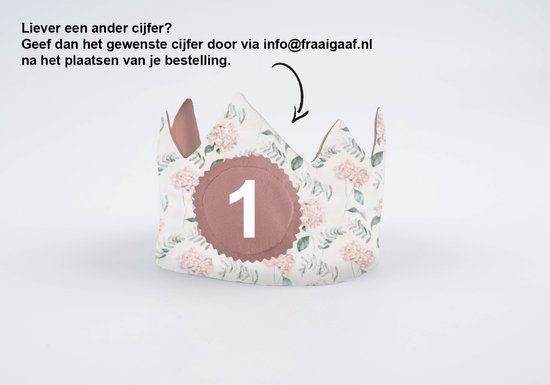 Bestel Little Dutch Verjaardagskroon met Cijfers Roze Online | Ideaal voor alle kinderverjaardagen