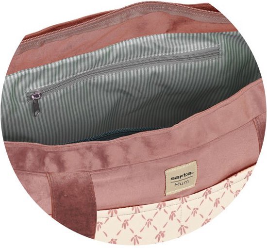 Luiertas Safta Marsala Roze (46 x 26 x 15 cm) van Safta — afbeelding 4