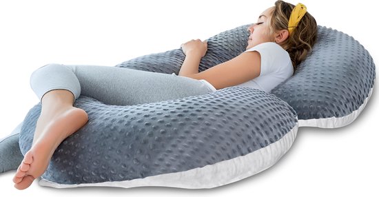 Sleepcomfort - C-Vorm Zwangerschapskussens – Zijslaapkussen – Voedingskussen – Body Pillow - lichaamskussen - 150x70cm