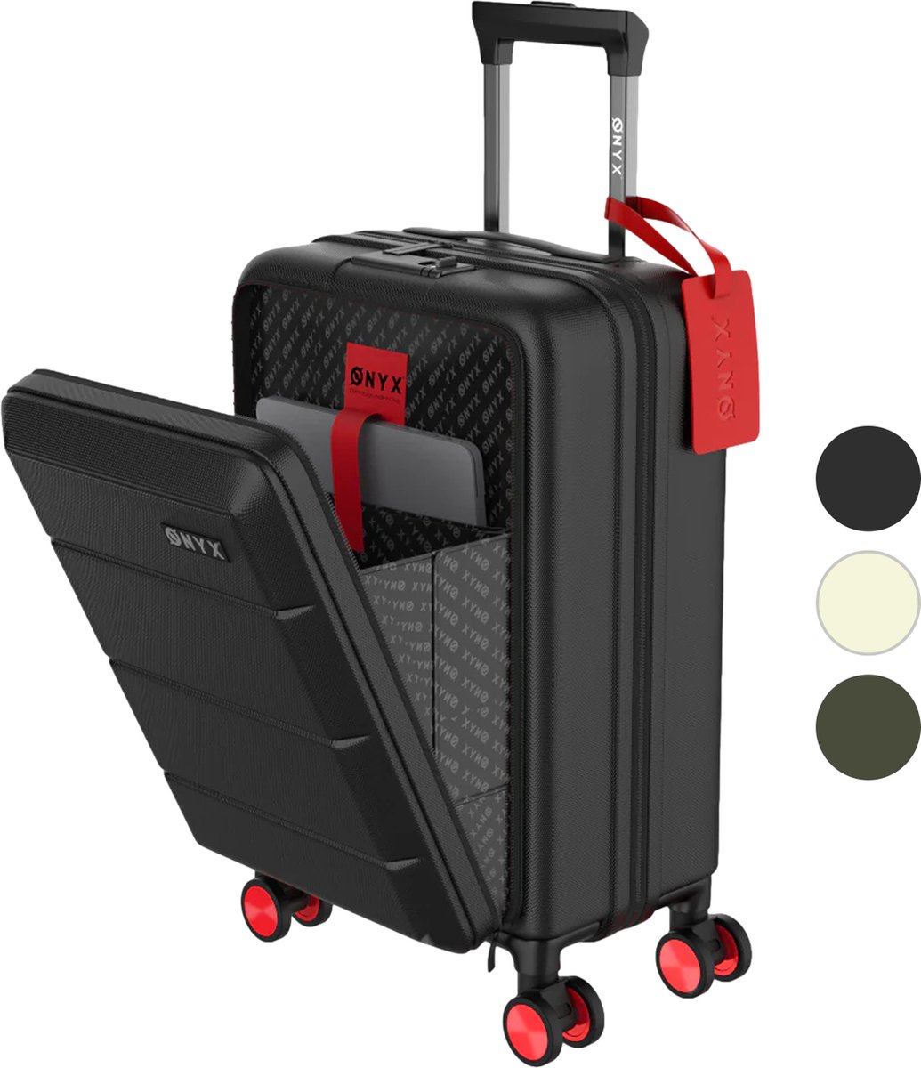 honing huren Datum ONYX® Handbagage Koffer 35 L - Spinner wielen - Lichtgewicht Trolley -  Dubbel TSA... | bol.com