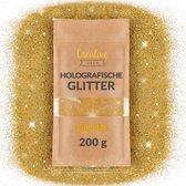 Creative Deco 200g Glitter Goud | Knutselen Handwerk Schilderen Nagellak | Holografische Gouden Glitter |