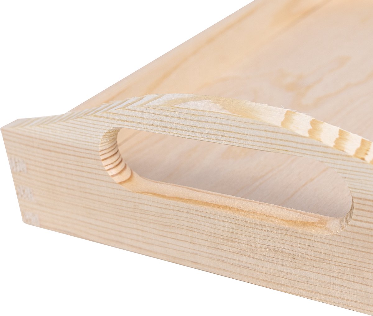 Creative Deco Kleine Houten Dienblad Thee Ontbijt | 30 x 20 x 6,3 cm | Handvatten — cadeau in Koken & Dineren - foto 5
