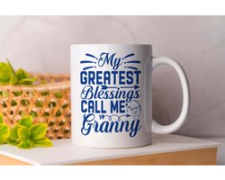Mok My greatest Blessings Call Me Granny - GrandparentsLove - Gift - Cadeau - ProudGrandparents - GrandparentLife - BlessedGrandparents - Grootoudersliefde - TrotseGrootouders - GrootouderLeven - GrootouderMomenten