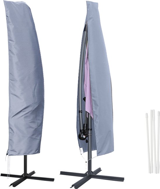 2.0m/2.7m/3.0m vervangende luifel, vervangende hoes voor parasol dikke en sterke Vervanging Parasoldoek vervangende hoes met 6 ribben/8 ribben, outdoor Parasol vervangende hoes ( Color : Grass green