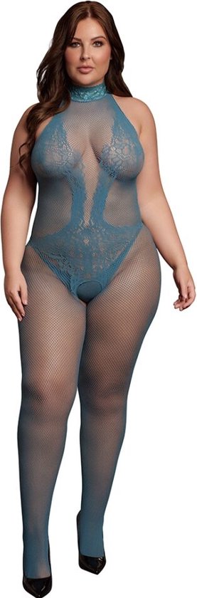 Shots - Le Désir - Fishnet and Lace Bodystocking - XL