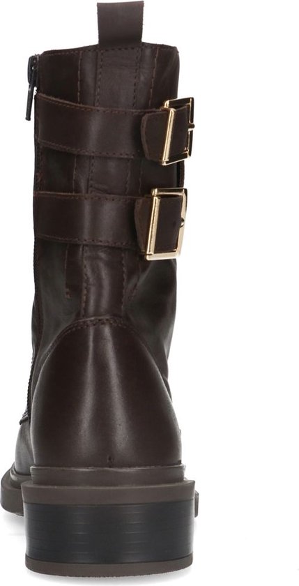 Mo Joc Dames Winter Kitten Heels Enkellaarzen met spitse teenpartij, wit, 44 EU