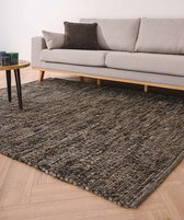 Tapis en laine Lett - gris/marron 160x230 cm