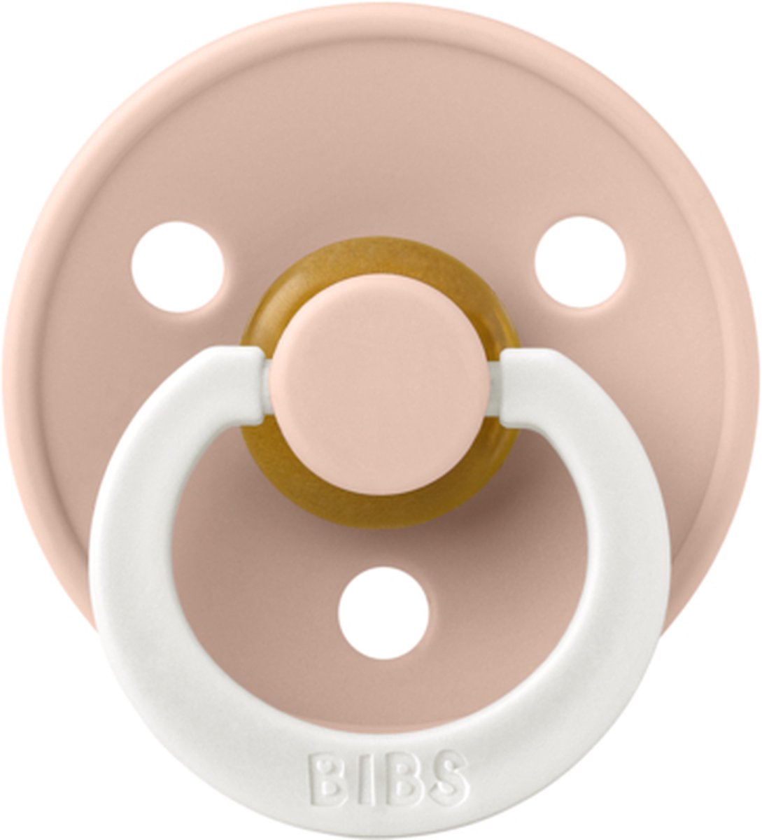 Goedkoopste Bibs - Blush Glow - maat 1 - Glow in the Dark - Natuurrubber - Leeftijd 0 tot 6 maanden
