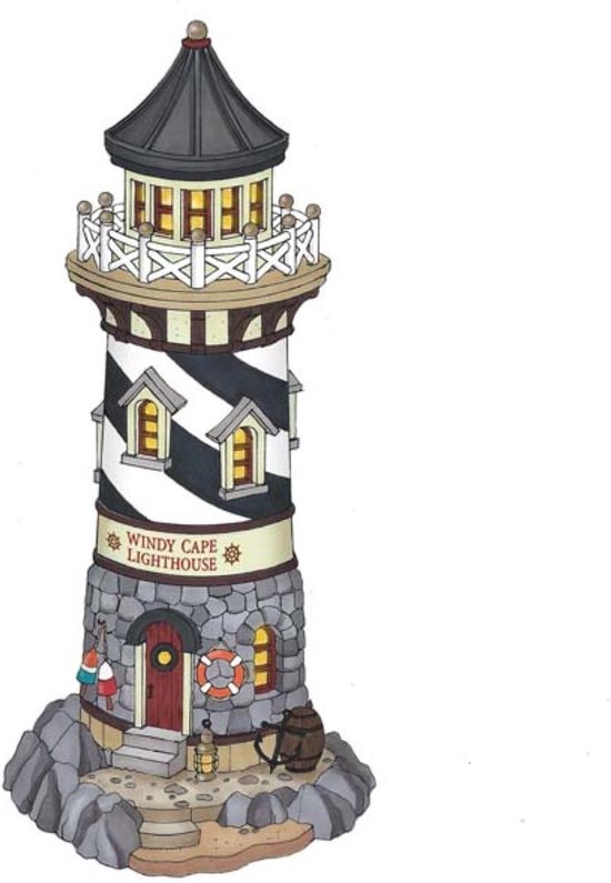 Lemax - Windy Cape Lighthouse, B/O (4.5V) uit de 2016 Collectie