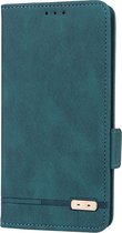 iPhone 15 Pro Hoesje Bookcase - iPhone 15 Pro wallet case - hoesje iPhone 15 Pro bookcase - Kunstleer - Blauw- GSMNed Wallet Softcase Bookcase