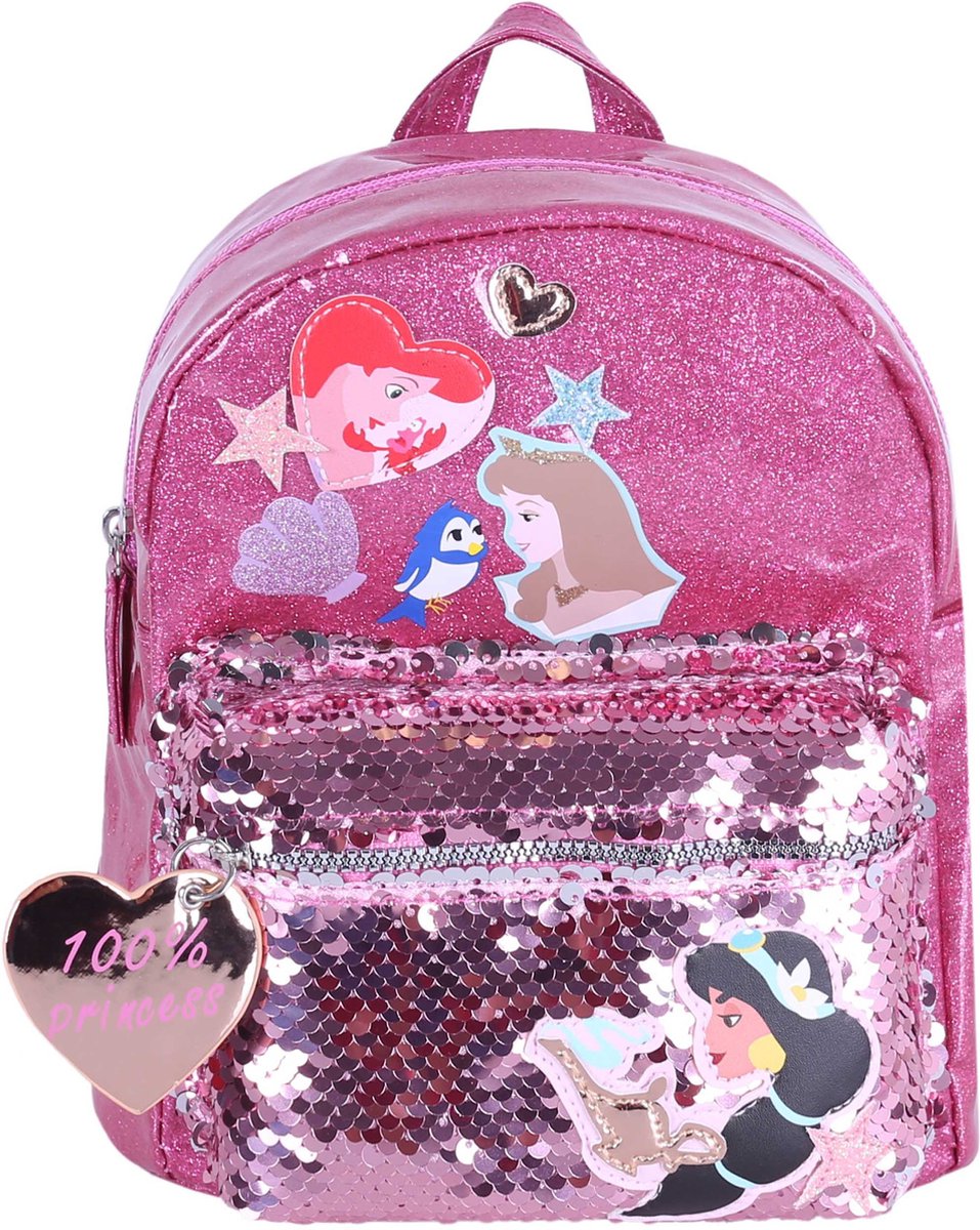 DISNEY Princess - Roze kleine rugzak met glitter