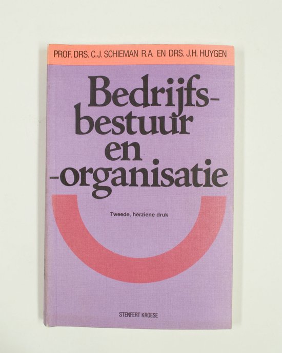Bedrijfsbestuur en organisatie - cover