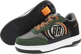 Breezy Rollers Kinder Sneakers met Wieltjes - Groen/Zwart - Schoenen met wieltjes - Rolschoenen - Maat: 32