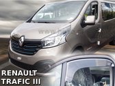Renault Trafic type3 vanaf 2014 & Opel Vivaro type2 - bouwjaar 2014-2019 & Fiat Talento na 2016 donkere "korte" zijwindscherm windvangers donker (halve) raamspoilers
