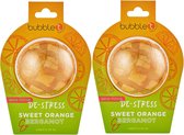 BubbleT | De-stress Bath fizzer in Sweet Orange & Bergamot (150g) | 2 stuks | Zoete Sinaasappel & Bergamot