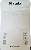 10 pièces - Enveloppes à coussin d'air à bulles D (enveloppe à bulles D / 14) format intérieur 180 x 265 mm (18x26,5 cm) format A5 D14, blanc, marque Filmar