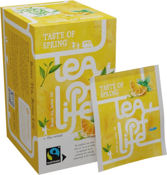 Foto: Tea of life fairtrade taste of spring lentethee 100 zakjes