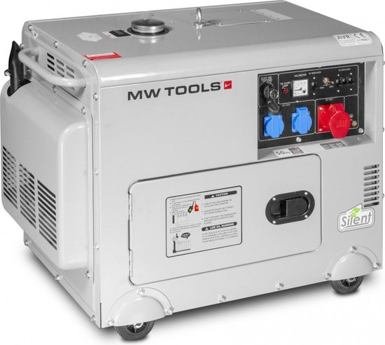 Groupe électrogène diesel 6000 W - démarrage électrique - Technologie AVR