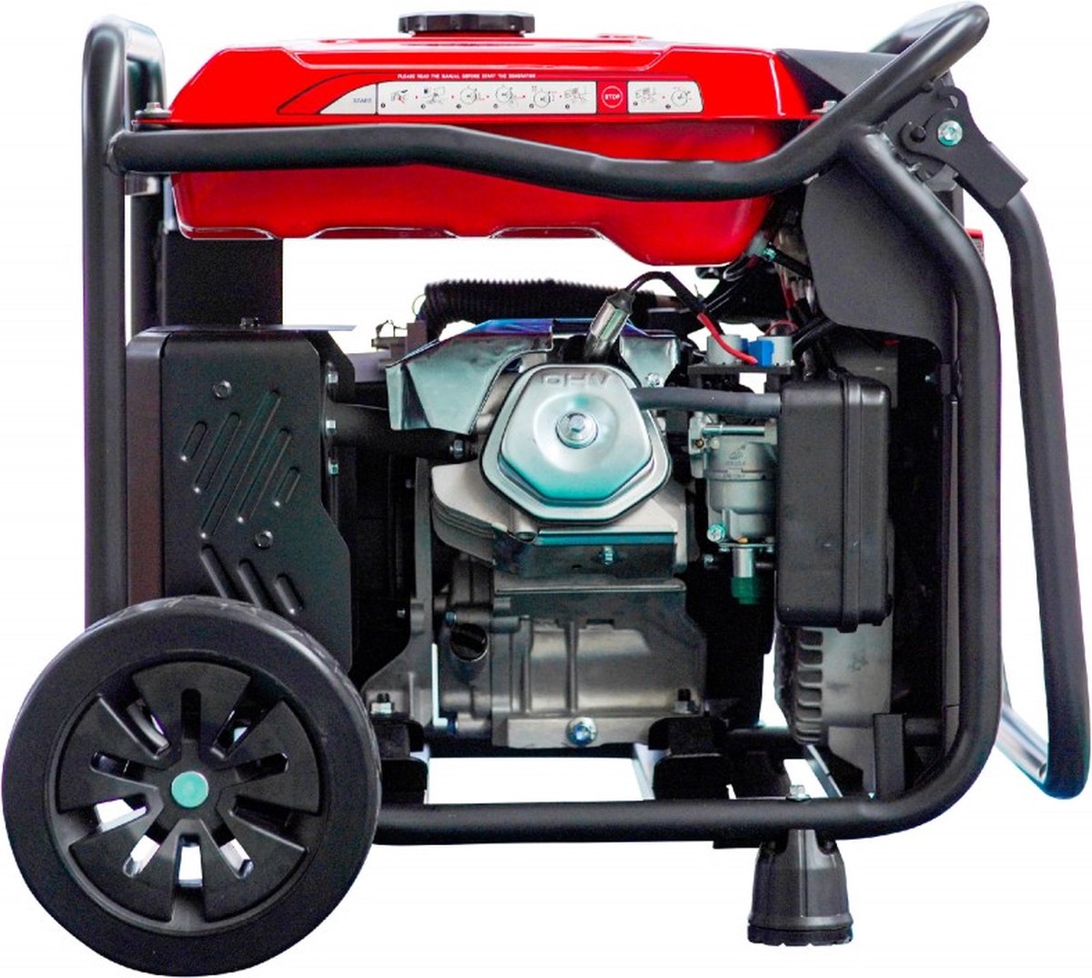 Stroomgenerator 3000W met wielen - Benzine - Brick