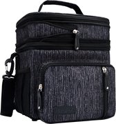 NUBILY Koelrugzak 30 Liter Picknickrugzak Waterdicht Lekvrij Grote Geïsoleerde Koeltas Lunchtas voor Camping Outdoor Activiteiten Reizen BBQ Wandelen Zwart