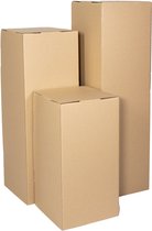 Kartonnen Sokkel - 30x30cm - 90cm hoog - Duurzaam Karton - KarTent