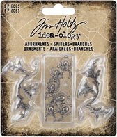 Idea-ology Tim Holtz - Halloween Adornments Spiders + Branches (TH94342)