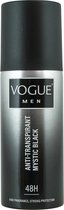 3x Vogue Anti-Transpirant Mystic Black 150 ml