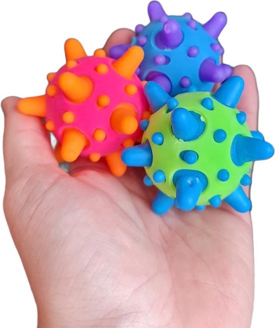 MUYAPAY 20 Balles Rebondissantes Avec Ruban 25 Mm – Jouet Extérieur Fête Anniversaire, Remplisseur Sac De Partie Pour Enfants