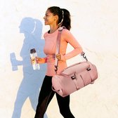 Sporttas voor dames, sporttas voor heren, roze, Sporttas, reistas, rugzak, gymtas, duffle tas, reishandtas, schoenentas
