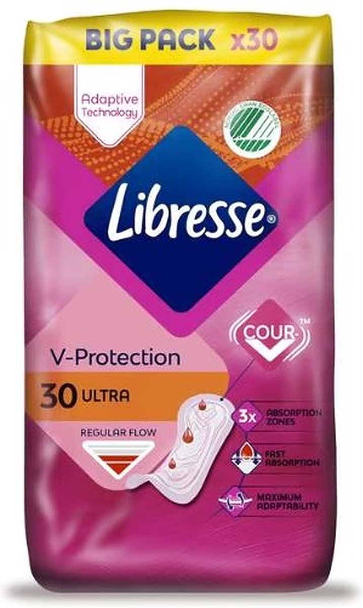 Bol.com Libresse Ultra Normal Maandverband - 6x30st - Voordeelverpakking aanbieding