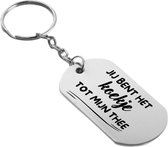 Akyol - tu es le cookie de mon porte-clés de thé - Amour - relation - cadeau - 54 x 29mm