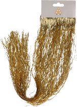 Engelenhaar/lametta slierten - golvend -goud -50 cm - folie -kerstboomversiering