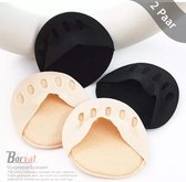 Borvat® - Voorvoetkussen - comfortabele teensokken - ballet -voetkussen - onzichtbare halve bootschoenen - voor dames en heren
