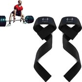 SportSquad Sangles de levage – Sangles Deadlift – Accessoires de vêtements pour bébé de Musculation – Powerlifting – Musculation – Sangles de gymnastique – Fitness – Zwart