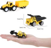 Vrachtwagen Speelgoed - Graafmachine Speelgoed - Bouwvoertuigen - Bulldozer - 3 jaar