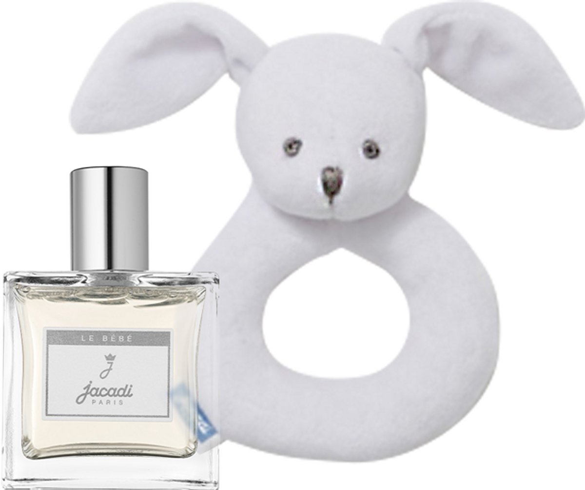Jacadi Paris Le Bébé Geschenkset - Eau De Soin Geurwater & Rammelaar Baby - Zonder Alcohol - 100 ml