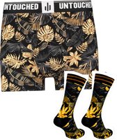 Untouched boxershort heren - heren ondergoed boxershorts - cadeau voor man - duurzaam - Golden Leaves S Sokken 39 42
