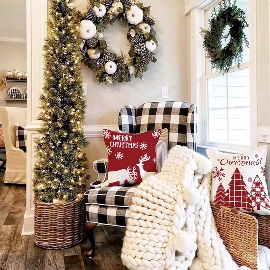 Kussensloop 40x40 4-delige set kussensloop Kerstmis kussenslopen decoratief kussen linnen kussenhoezen voor decoratie Kerstmis sofa slaapkamer bank 40x40 cm Kussensloop 40x40 4-delige set kussensloop Kerstmis kussenslopen decoratief kussen linnen kussenhoezen voor decoratie Kerstmis sofa slaapkamer bank 40x40 cm