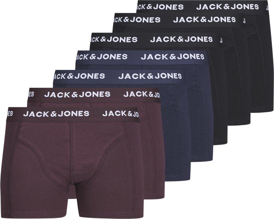 JACK&JONES JACSIMPLY BASIC TRUNKS 7 PACK Heren Onderbroek - Maat S
