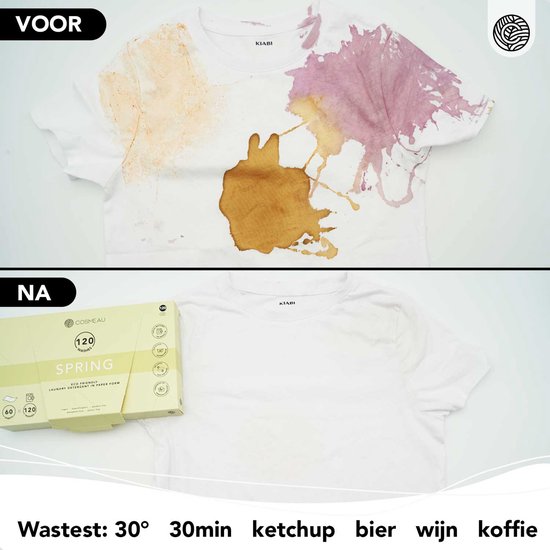 Cosmeau G5 Wasmiddel Wasstrips 120 5-Enzymen Wasbeurten Lentefris - Wasvellen - Wasmiddeldoekjes - Detergent Sheets - Bamboozy